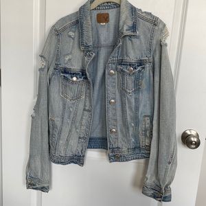 American Eagle Distressed Denim Jacket
